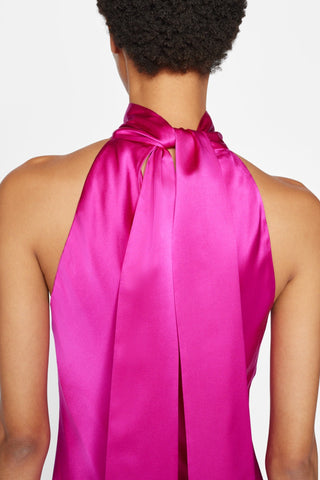 Frame - Draped Neck-Tie Halter Dress