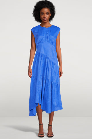 Frame - Gathered Seam Dress Cornflower Blue